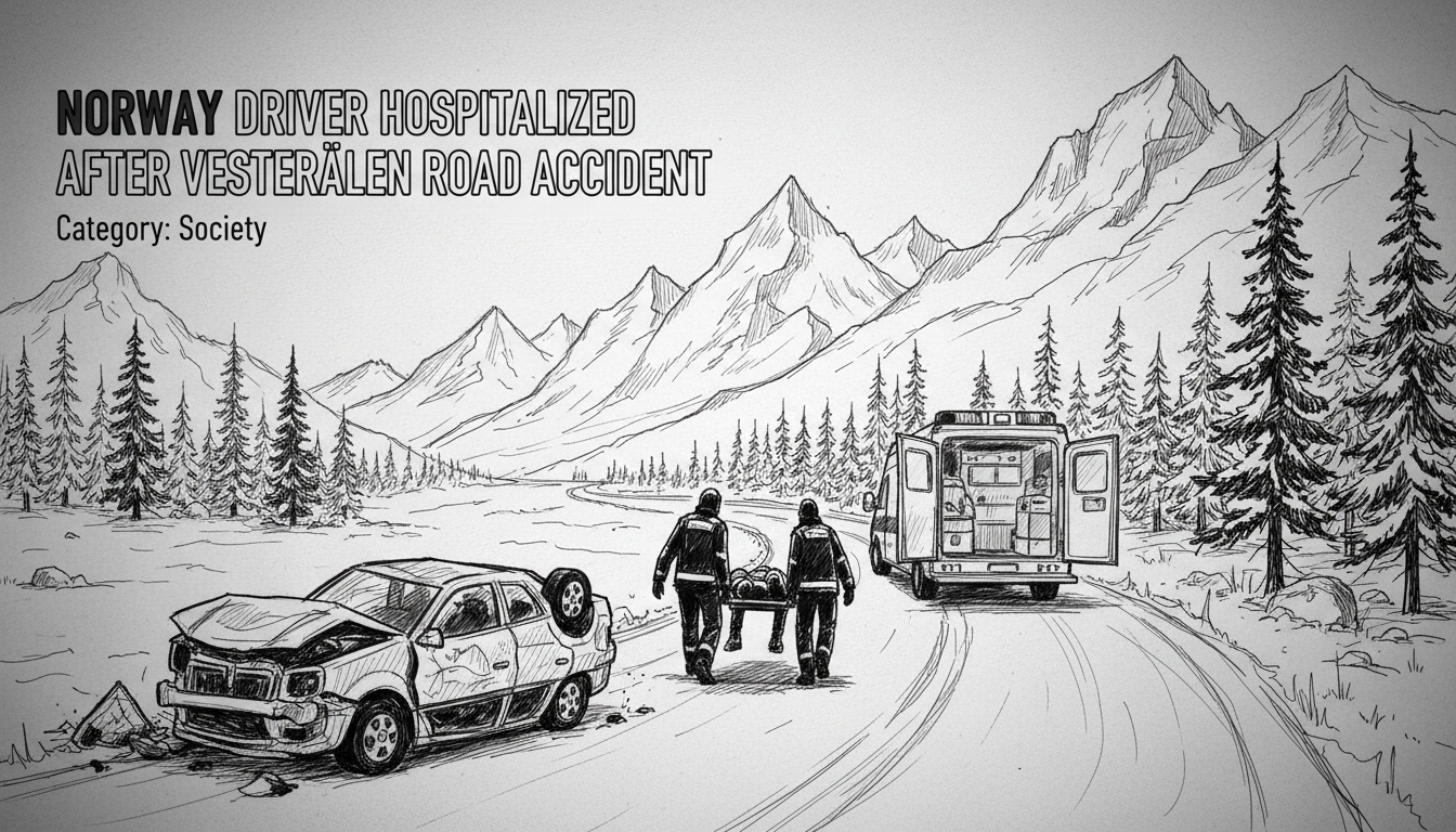 Norway Driver Hospitalized After Vesterålen Road Accident