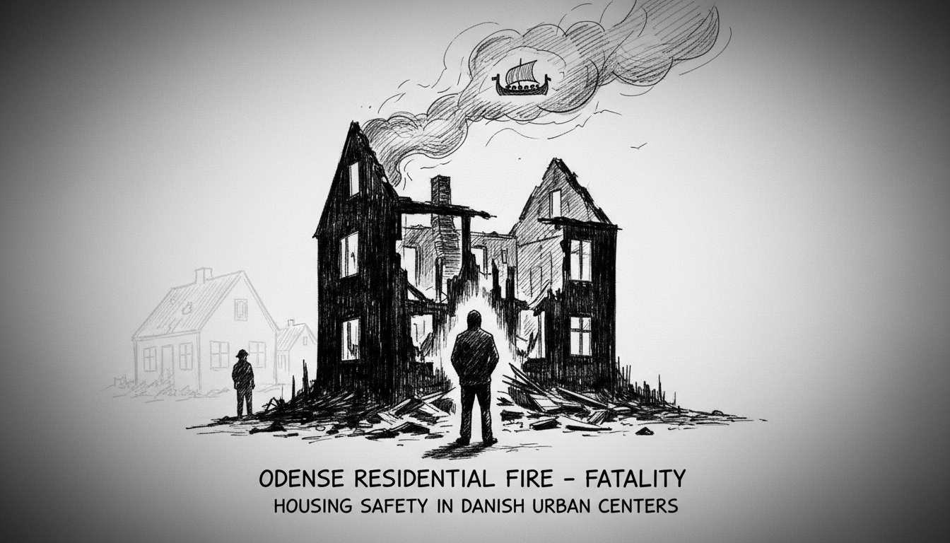 Person Found Dead Following Residential Fire in Odense