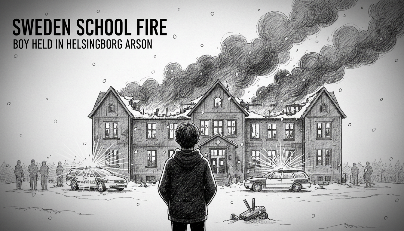 Sweden School Fire: Boy Held in Helsingborg Arson