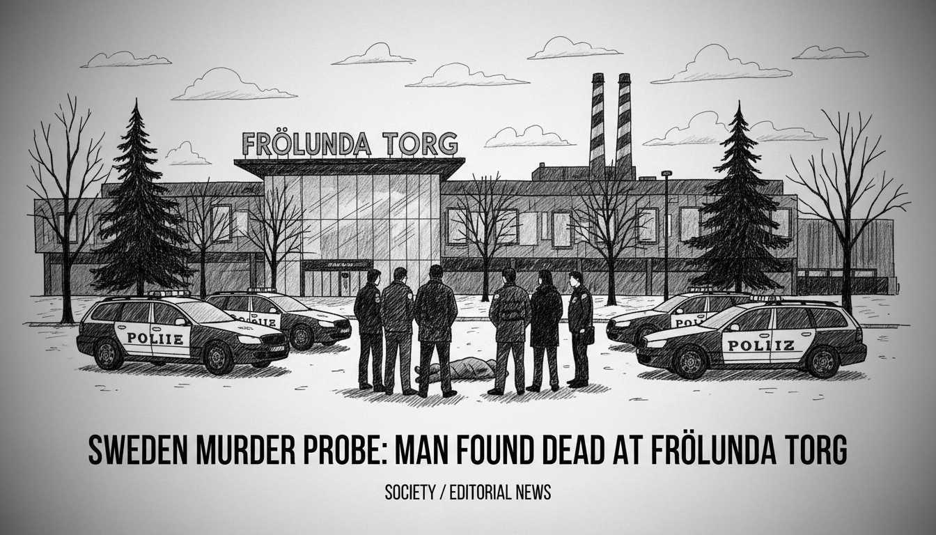 Sweden Murder Probe: Man Found Dead at Frölunda Torg