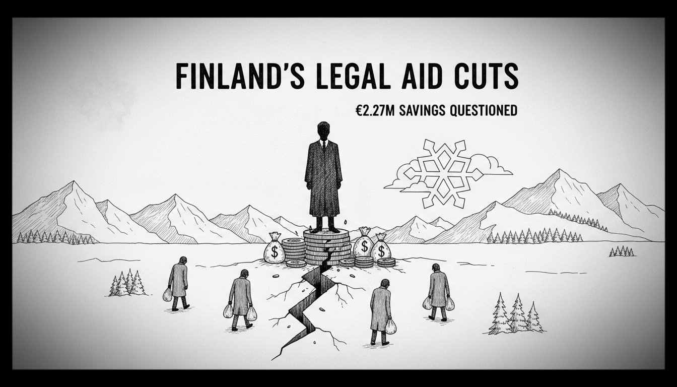 Finland's Legal Aid Cuts: €2.27M Savings Questioned