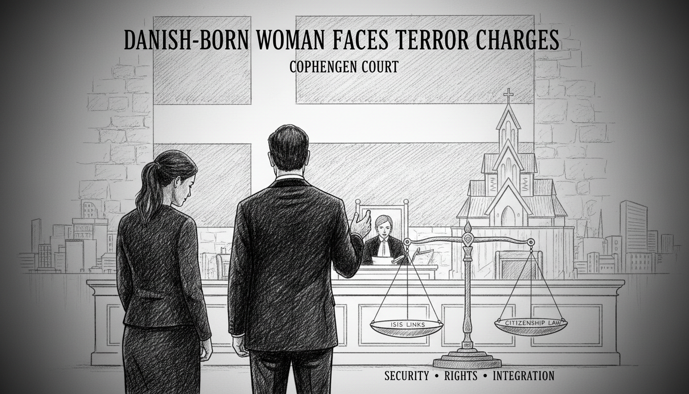 Danish-Born Woman Faces Terror Charges in Copenhagen Court
