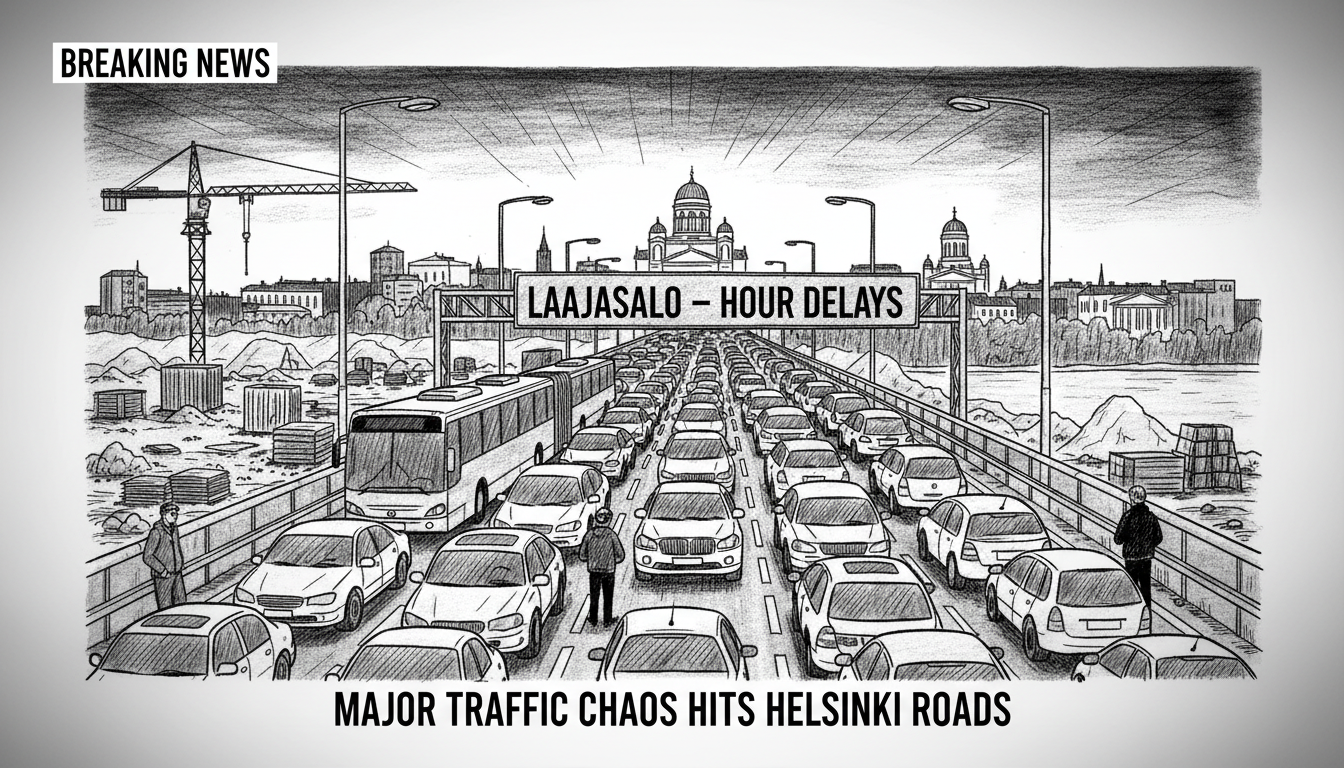 Major Traffic Chaos Hits Helsinki Roads