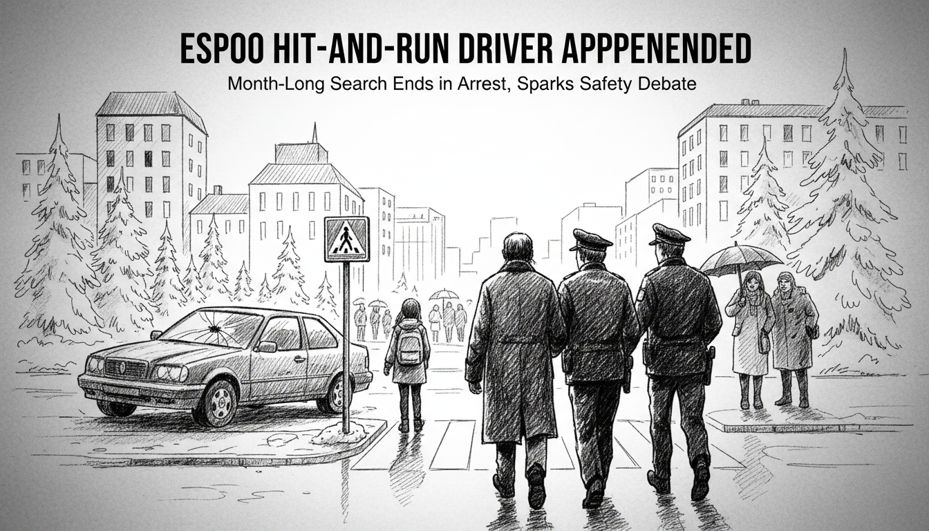 Espoo Hit-and-Run Driver Apprehended After Month-Long Search