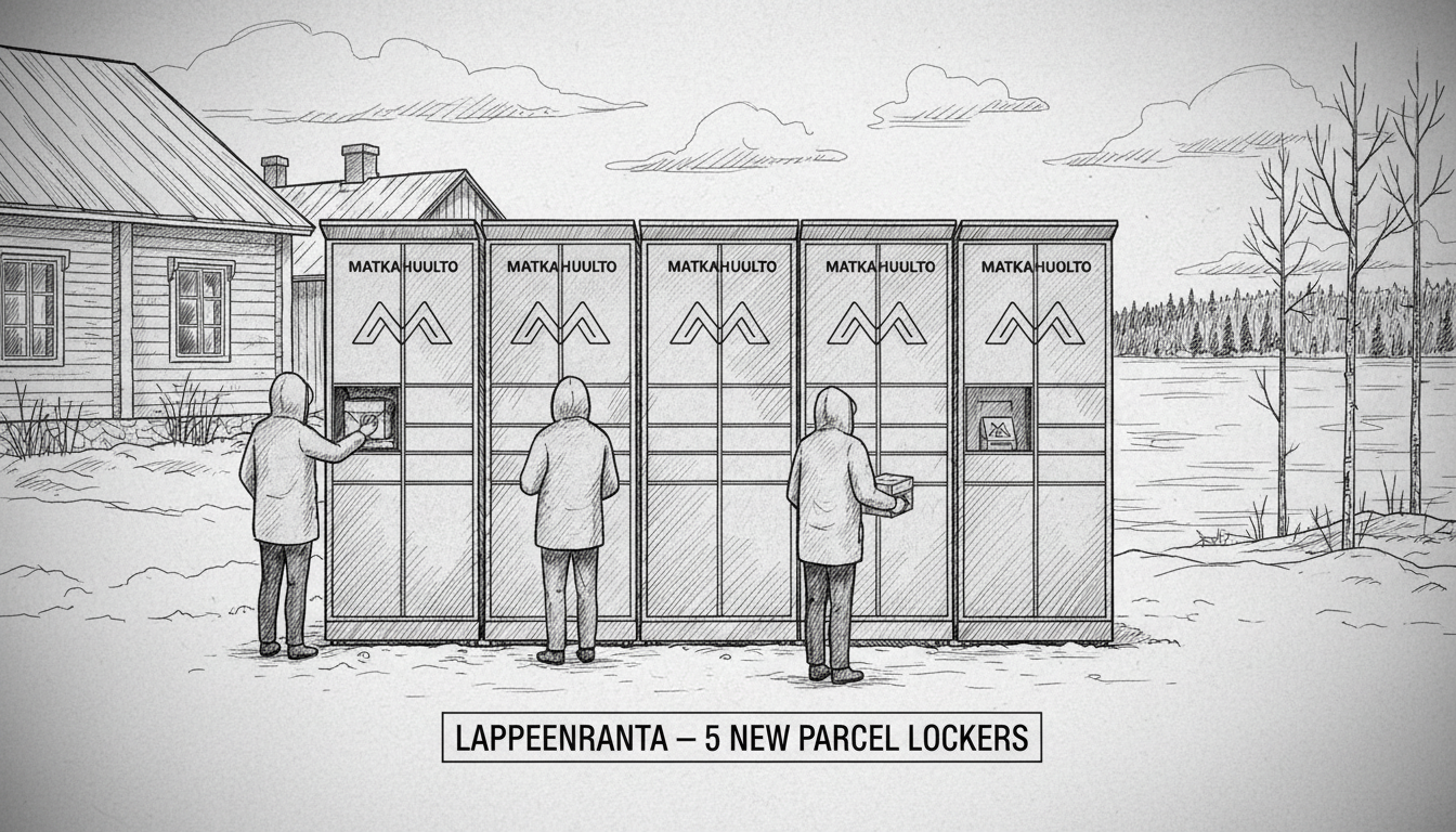 Five New Matkahuolto Parcel Lockers Coming to Lappeenranta