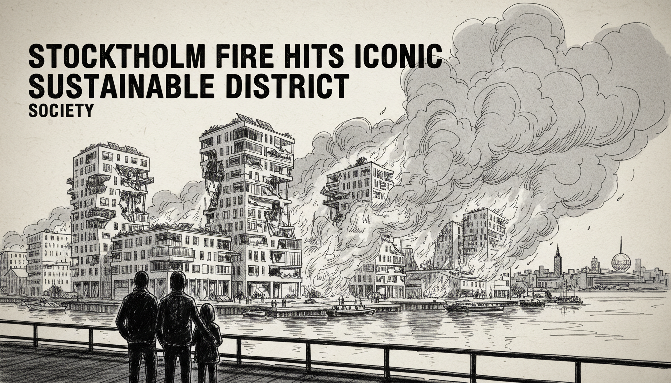 Stockholm Fire Hits Iconic Sustainable District