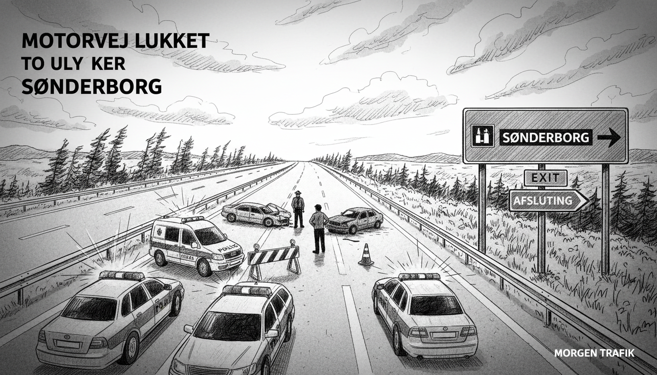 Sønderborg Motorway Closed After Two Serious Accidents Near Same Exit