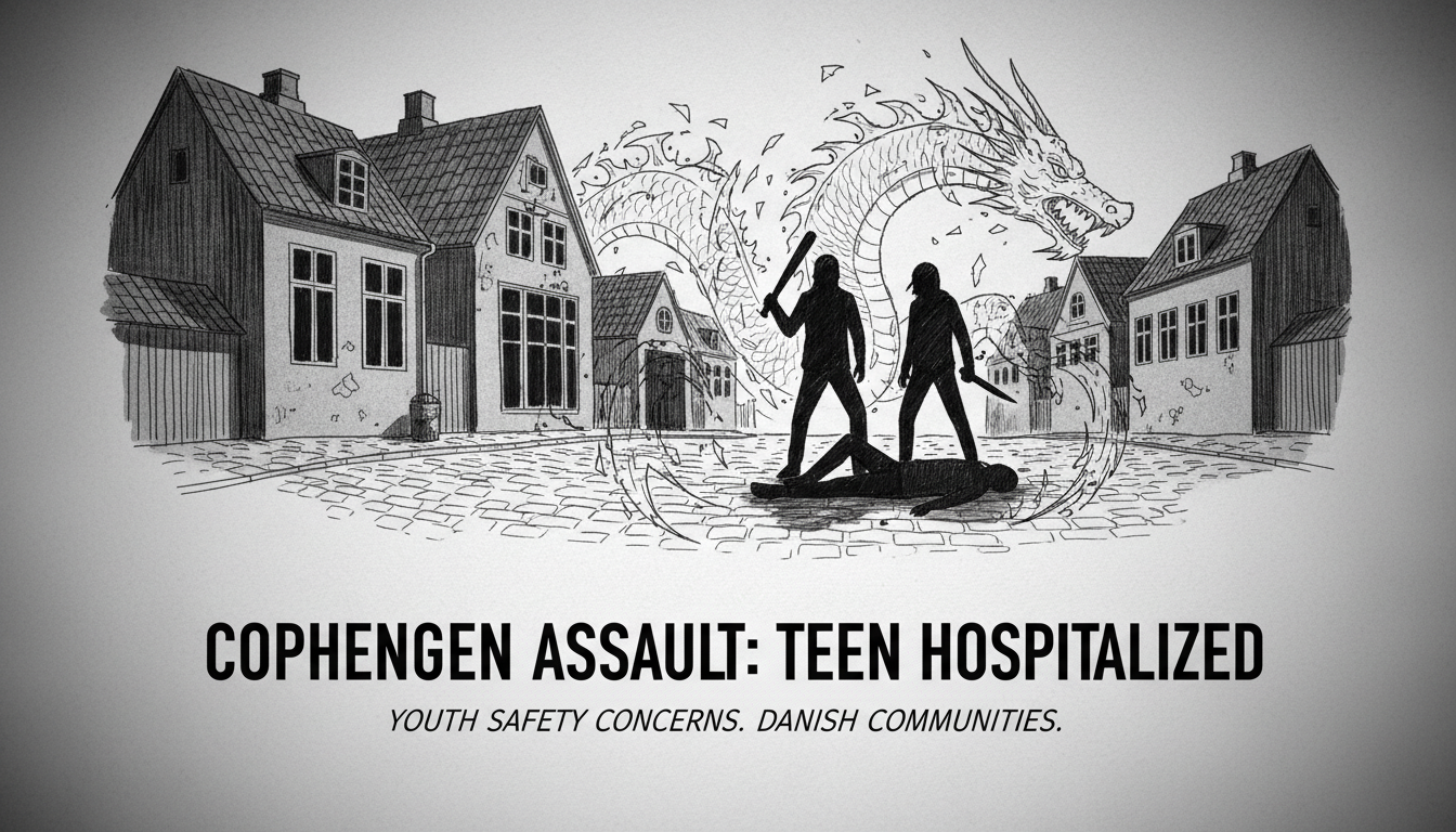 Teenager hospitalized after Copenhagen assault with bat and knife