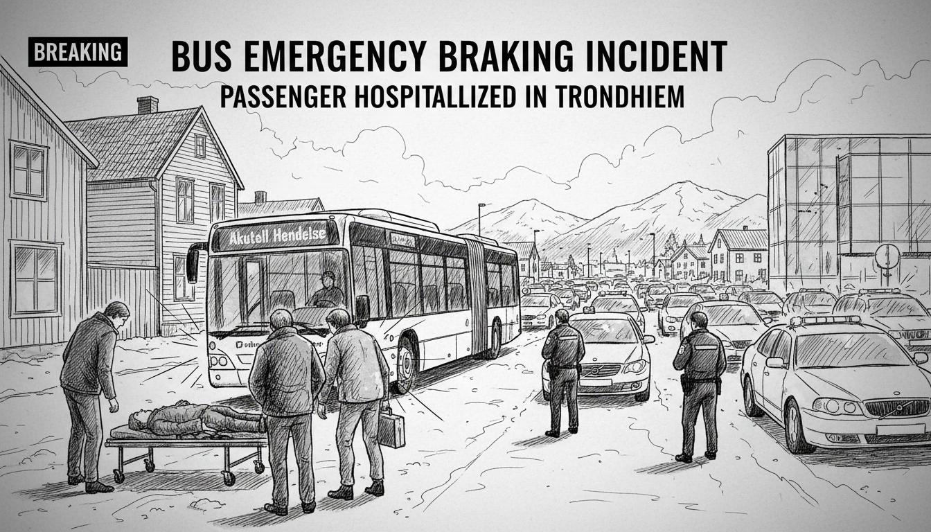 Bus Emergency Braking Incident Sends Passenger to Hospital