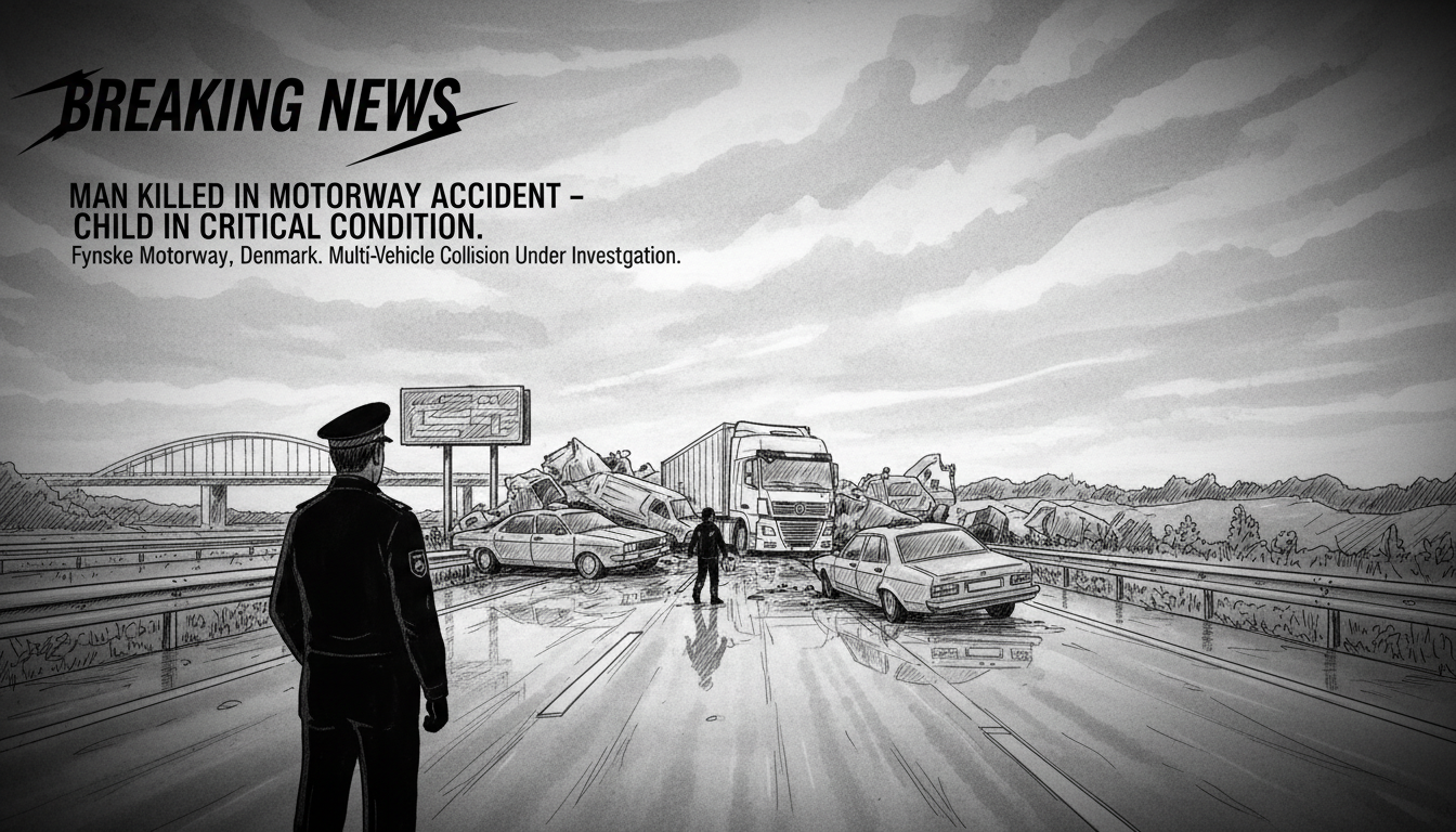 Man Killed in Motorway Accident - Child in Critical Condition