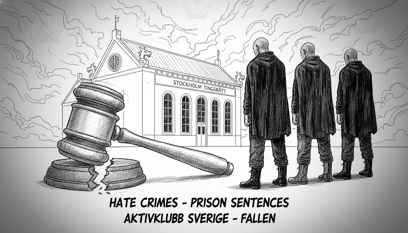 Swedish Far-Right Activists Sentenced to Prison for Hate Crimes