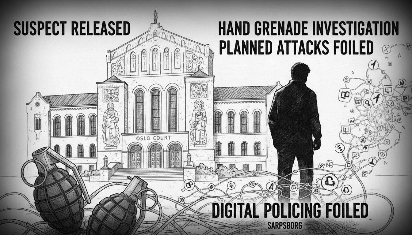 Oslo Court Releases Suspect in Hand Grenade Investigation