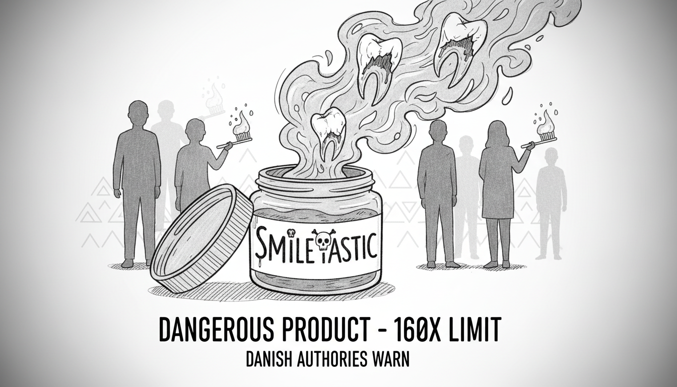 Danish Authorities Warn Against Dangerous Teeth Whitening Product