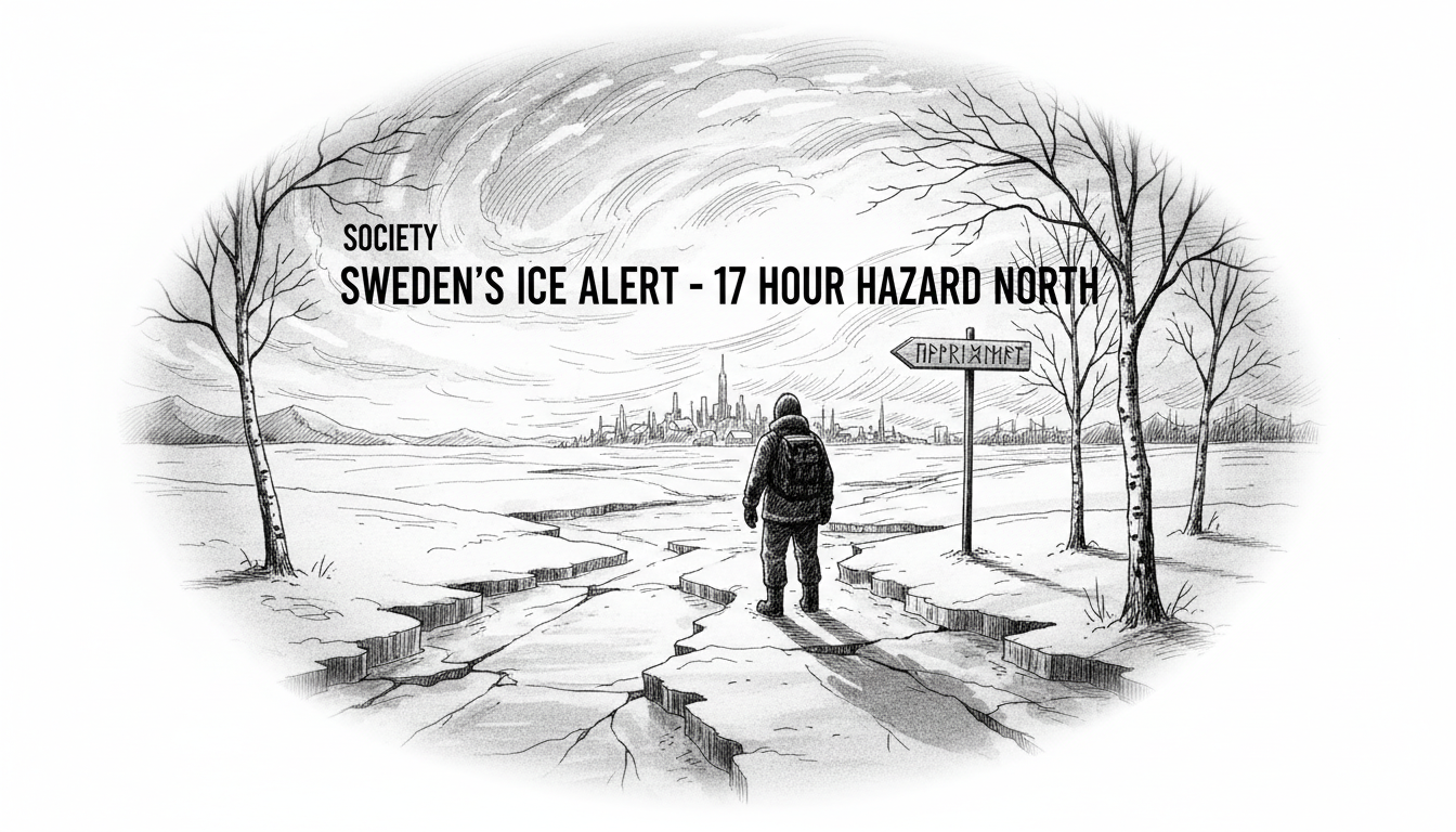 Sweden's Sudden Ice Warning: 17-Hour Hazard Hits North