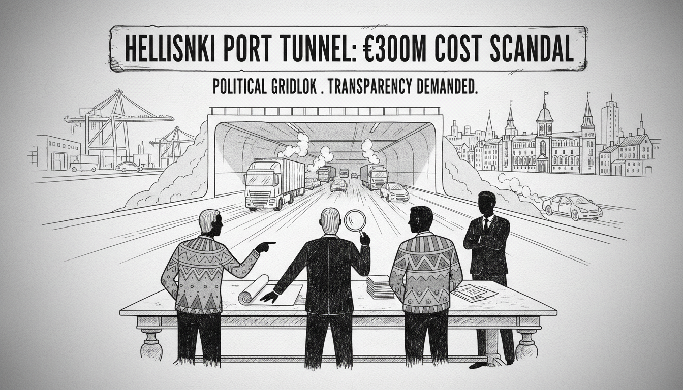 Helsinki Port Tunnel Faces Political Scrutiny Over Costs