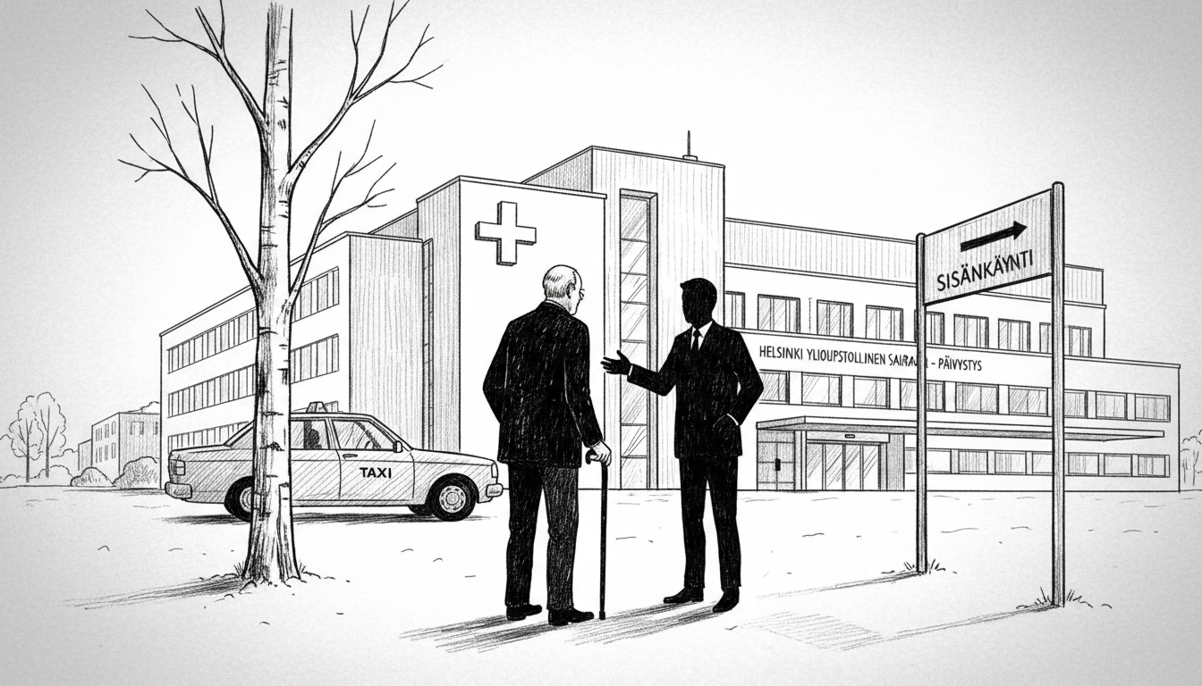 Taxi driver drops elderly passenger at wrong Helsinki hospital entrance