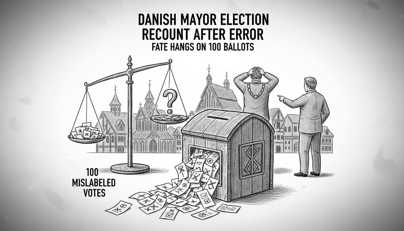 Danish Mayor Election Hangs on Vote Recount After Counting Error