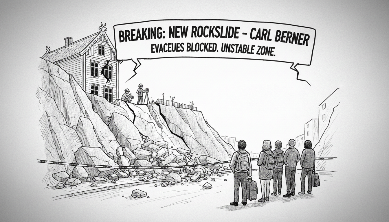 New Rockslide at Carl Berner Prevents Evacuees From Returning Home
