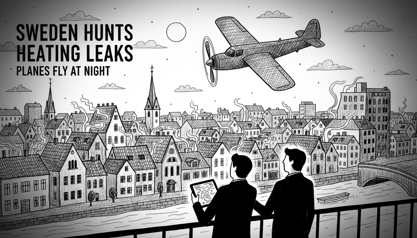 Sweden Hunts Heating Leaks: Planes Fly at Night