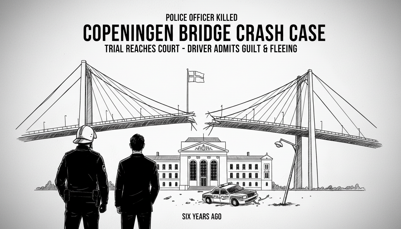 Police Officer Killed in Copenhagen Bridge Crash Case Reaches Court