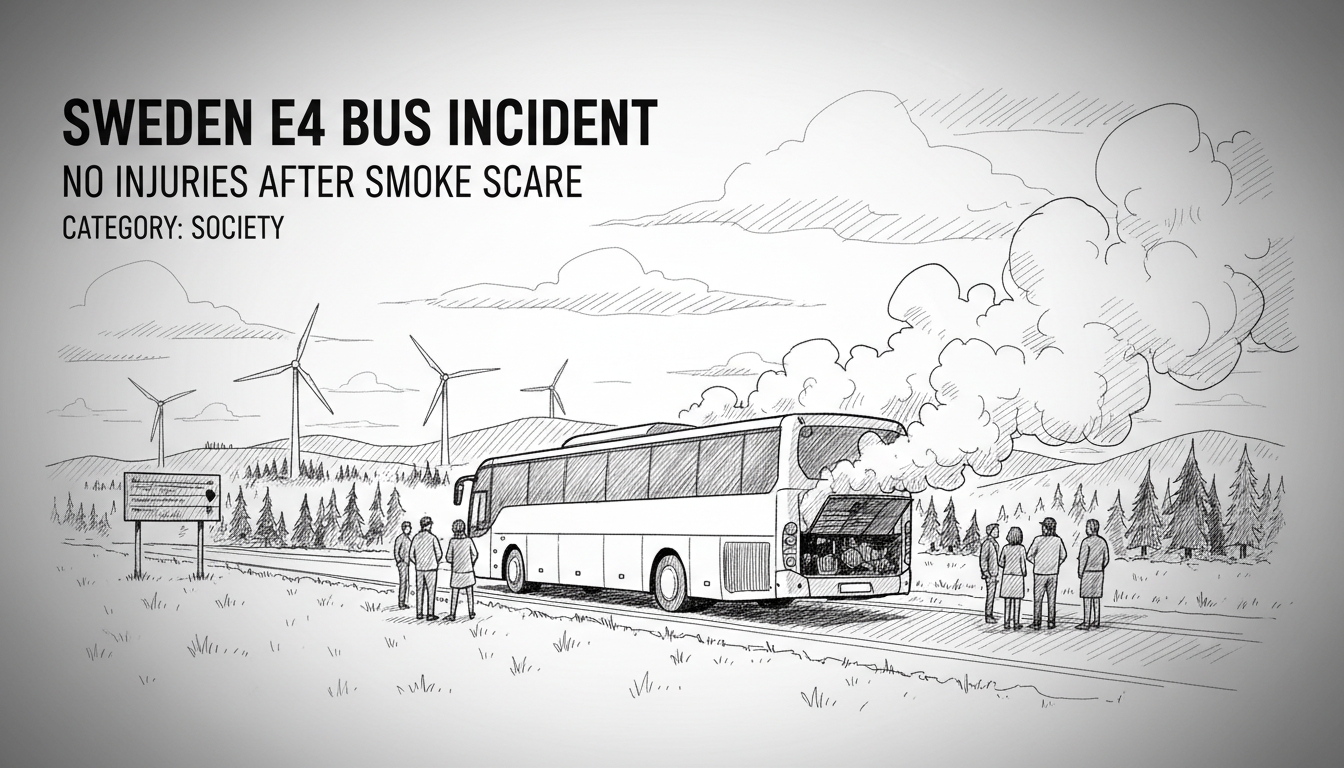 Sweden E4 Bus Incident: No Injuries After Smoke Scare