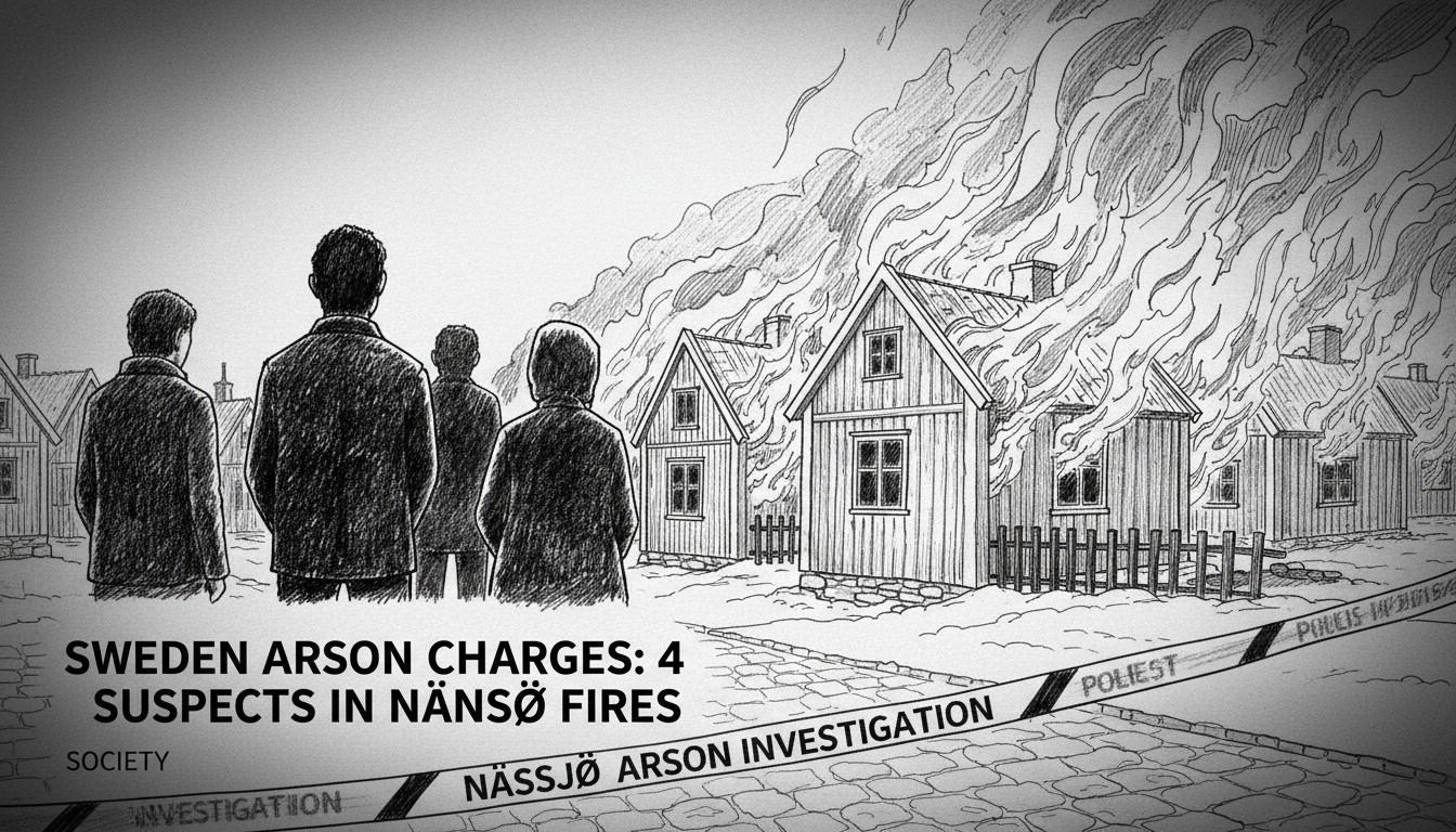 Sweden Arson Charges: 4 Suspects in Nässjö Fires