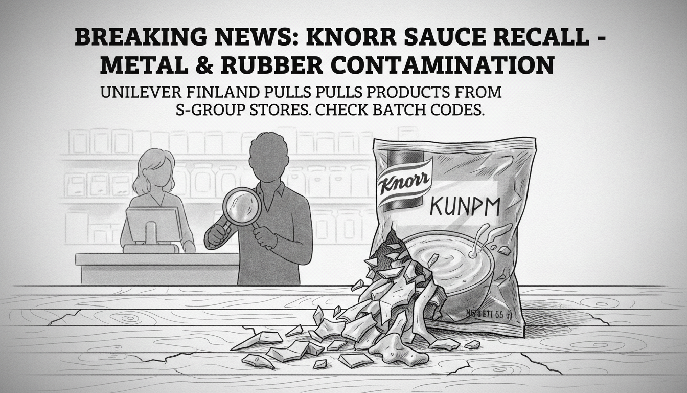 Knorr Mushroom Sauce Mix Recalled Over Metal and Rubber Contamination