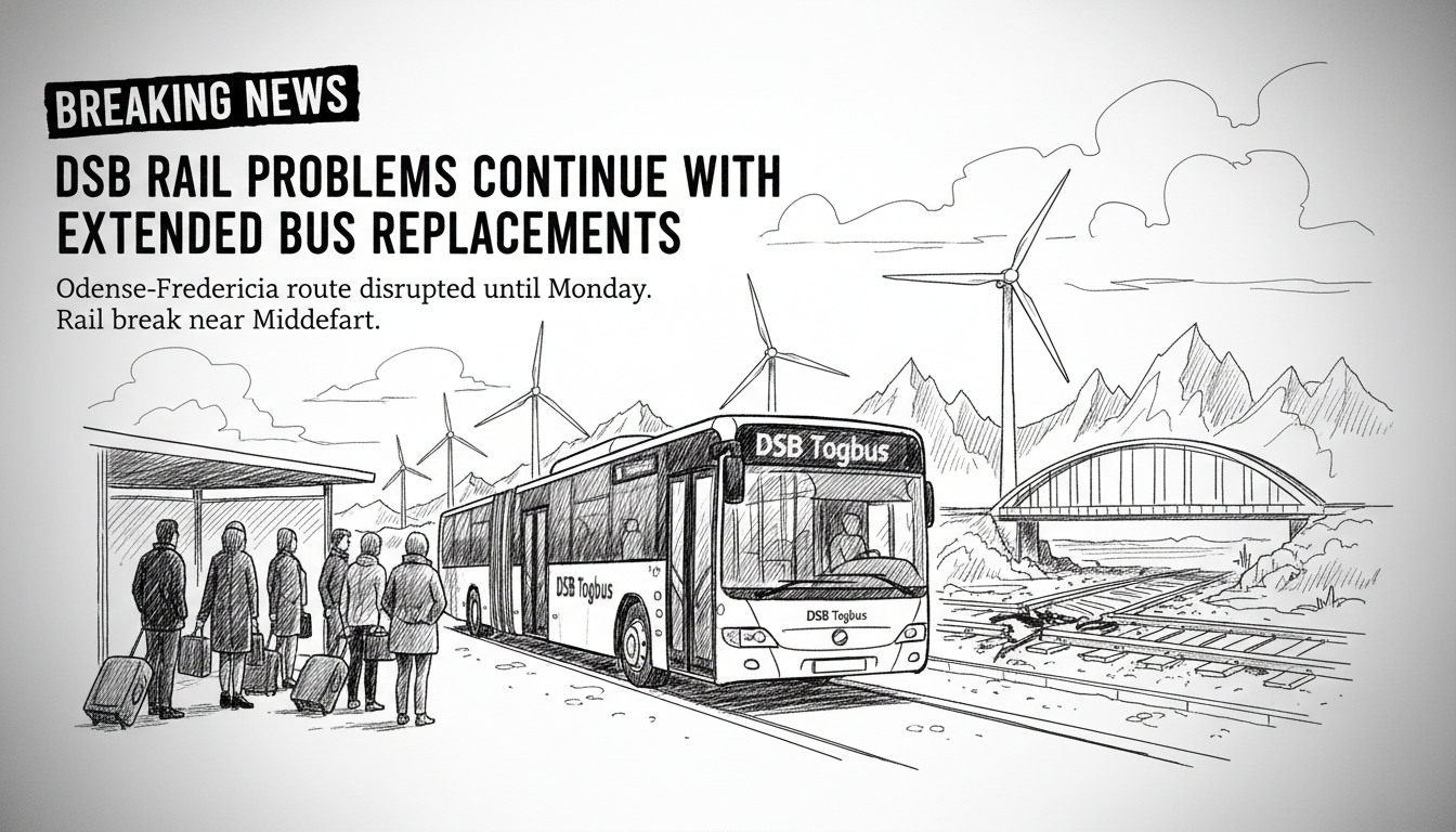 DSB Rail Problems Continue with Extended Bus Replacements