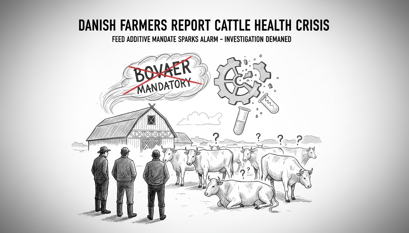 Danish Farmers Report Cattle Health Issues Following Mandatory Feed Additive