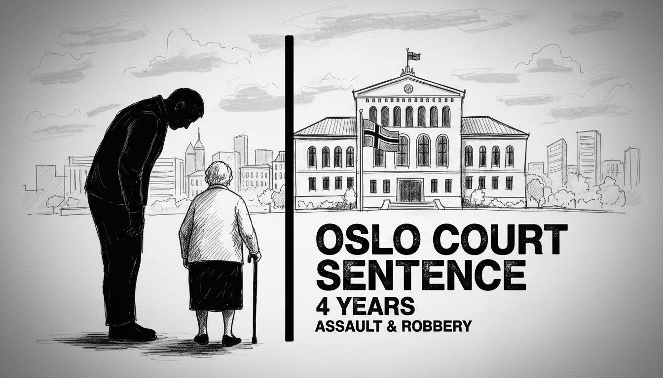 Oslo Court Sentences Man for Assault and Robbery of Elderly Woman