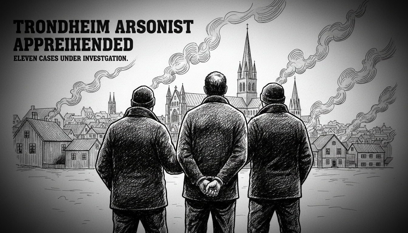 Man Charged with Multiple Arson Cases in Trondheim