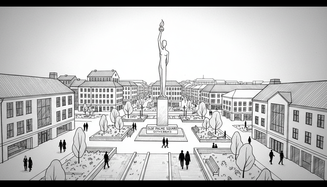 Sweden's New Olof Palme Square: Gothenburg's Urban Oasis