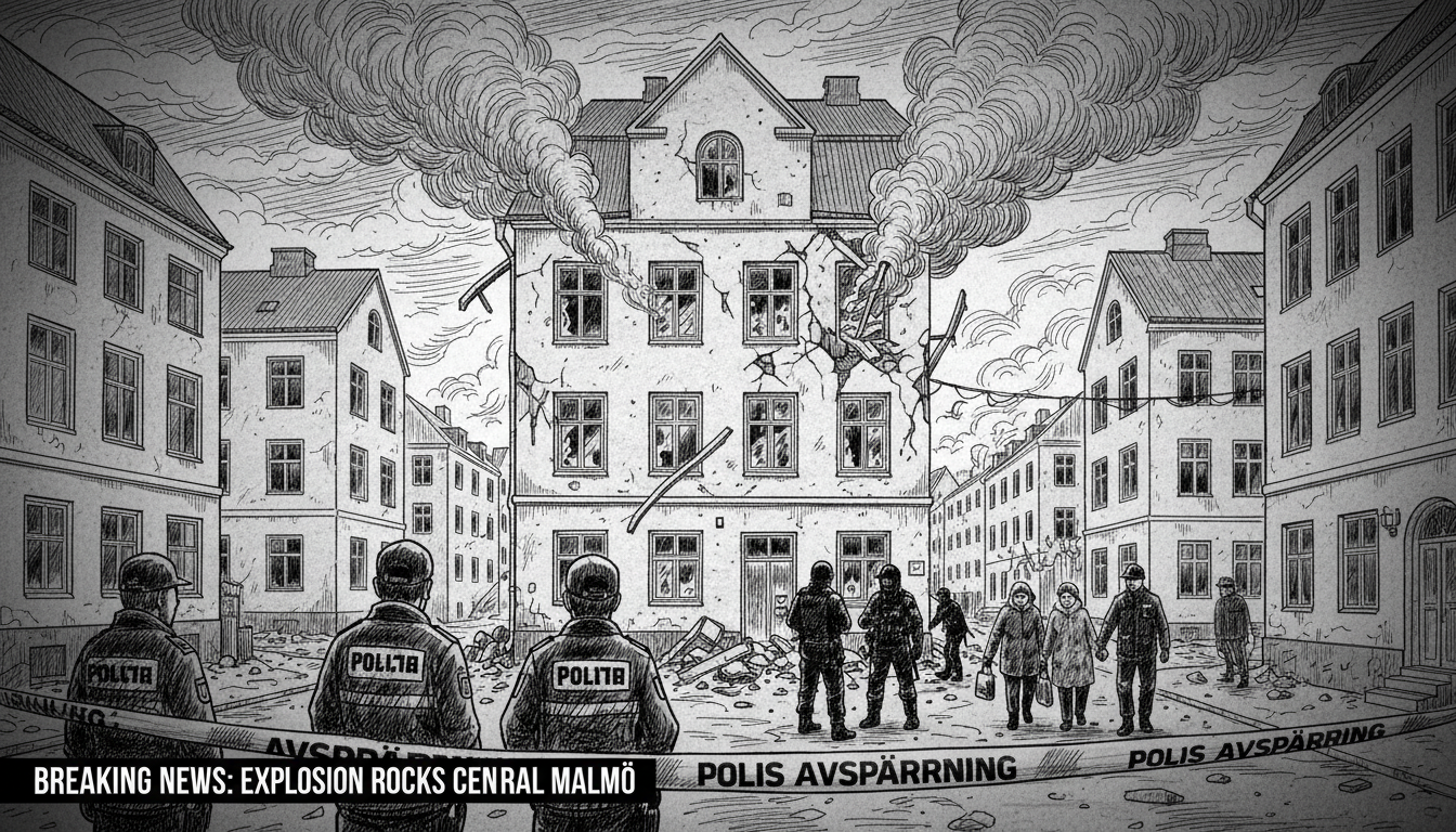 Explosion Reported in Central Malmö Building