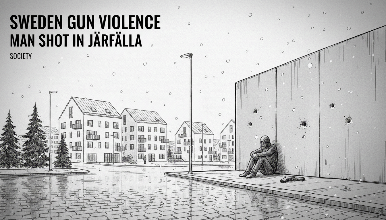 Sweden Gun Violence: Man Shot in Jarfalla
