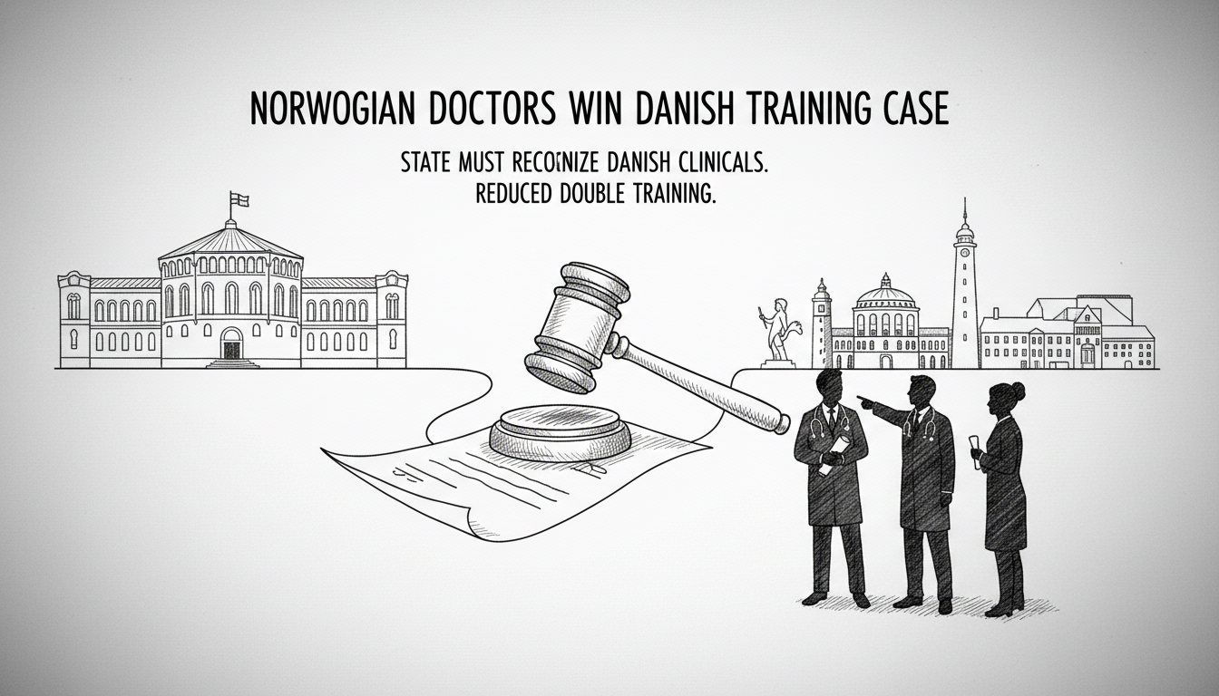 Norwegian Doctors Win Case Against State Over Danish Medical Training