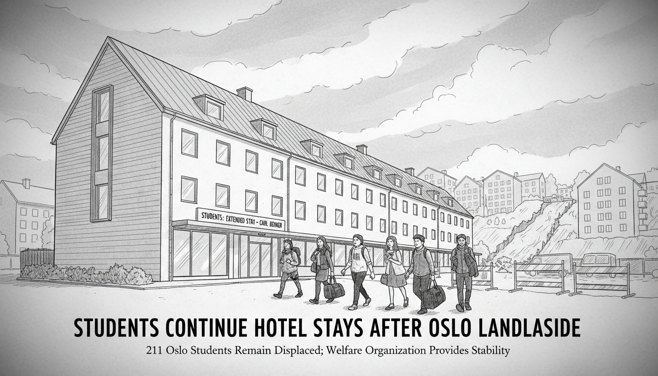 Students Continue Hotel Stays After Oslo Landslide