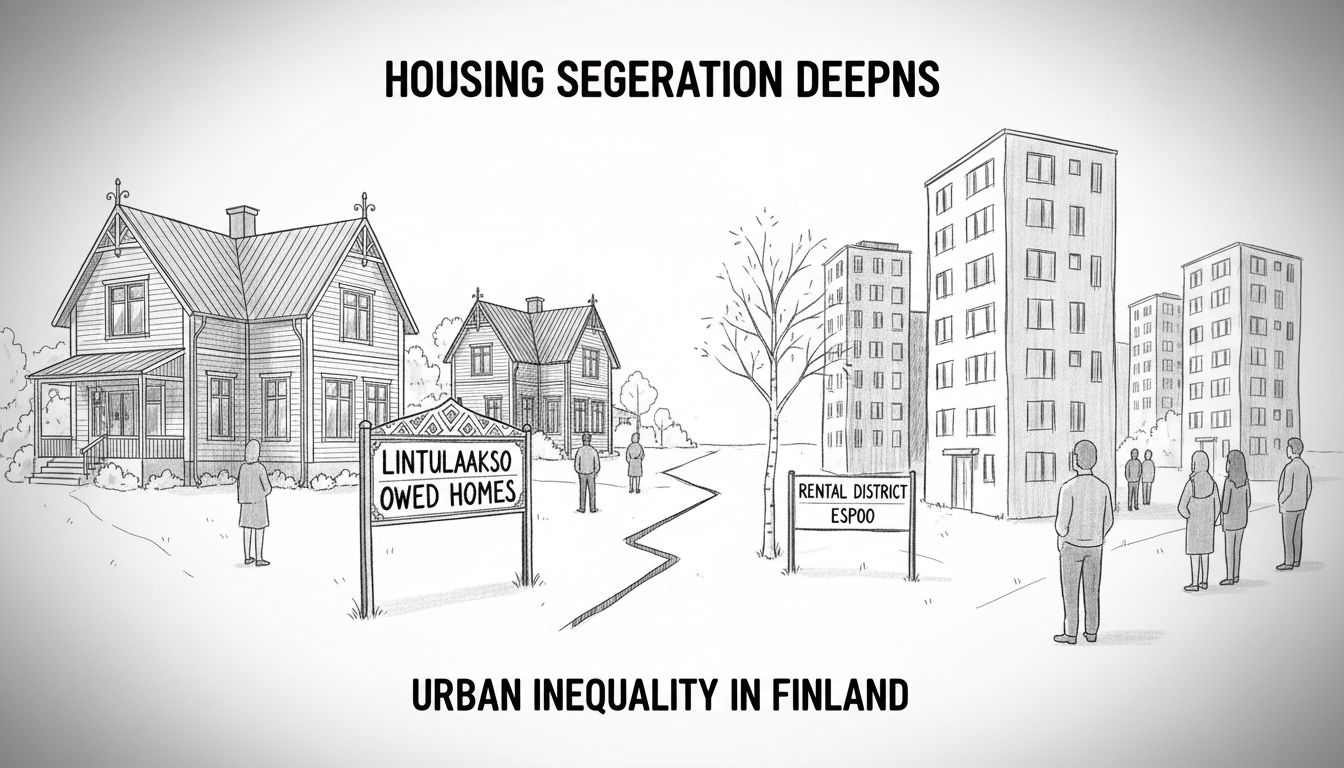 Espoo Housing Segregation Deepens as Lintulaakso Area Shows Ownership Divide
