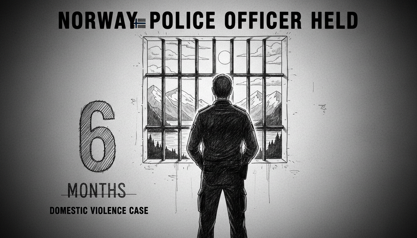 Norway Police Officer Held 6 Months: Domestic Violence Case