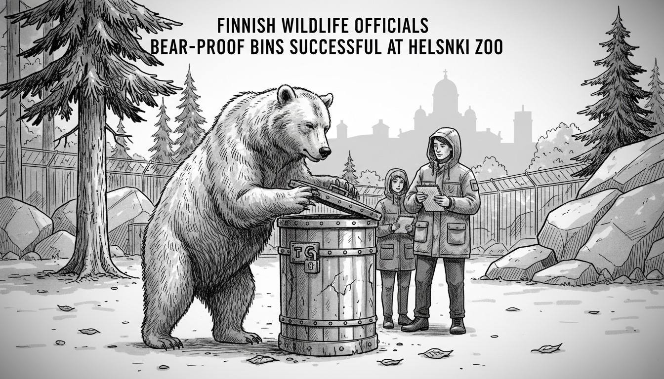 Finnish Wildlife Officials Test Bear-Proof Trash Bins in Helsinki Zoo