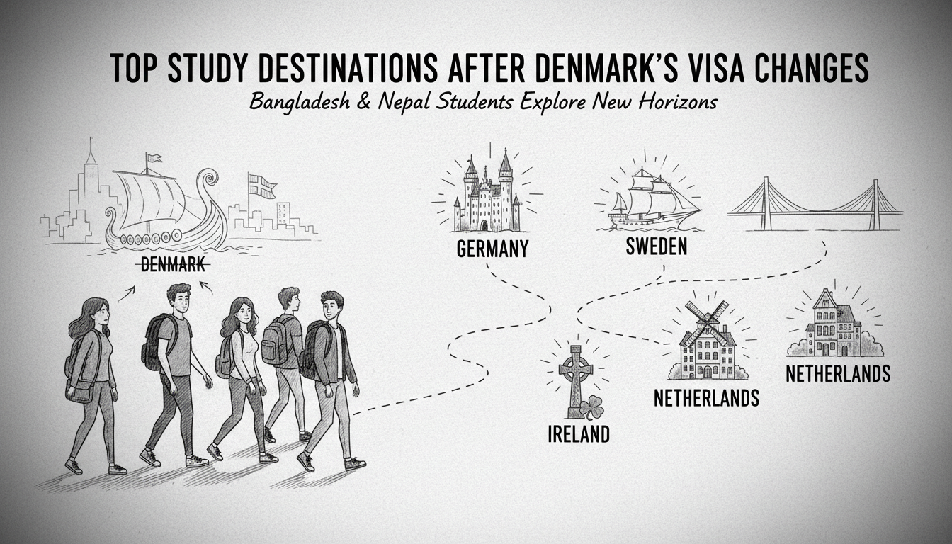 Top Study Destinations After Denmark's Student Visa Changes