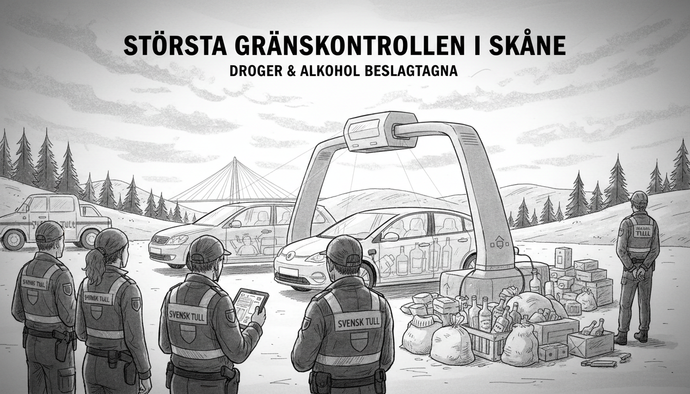Swedish Customs Launches Largest Border Control Operation in Skåne Region