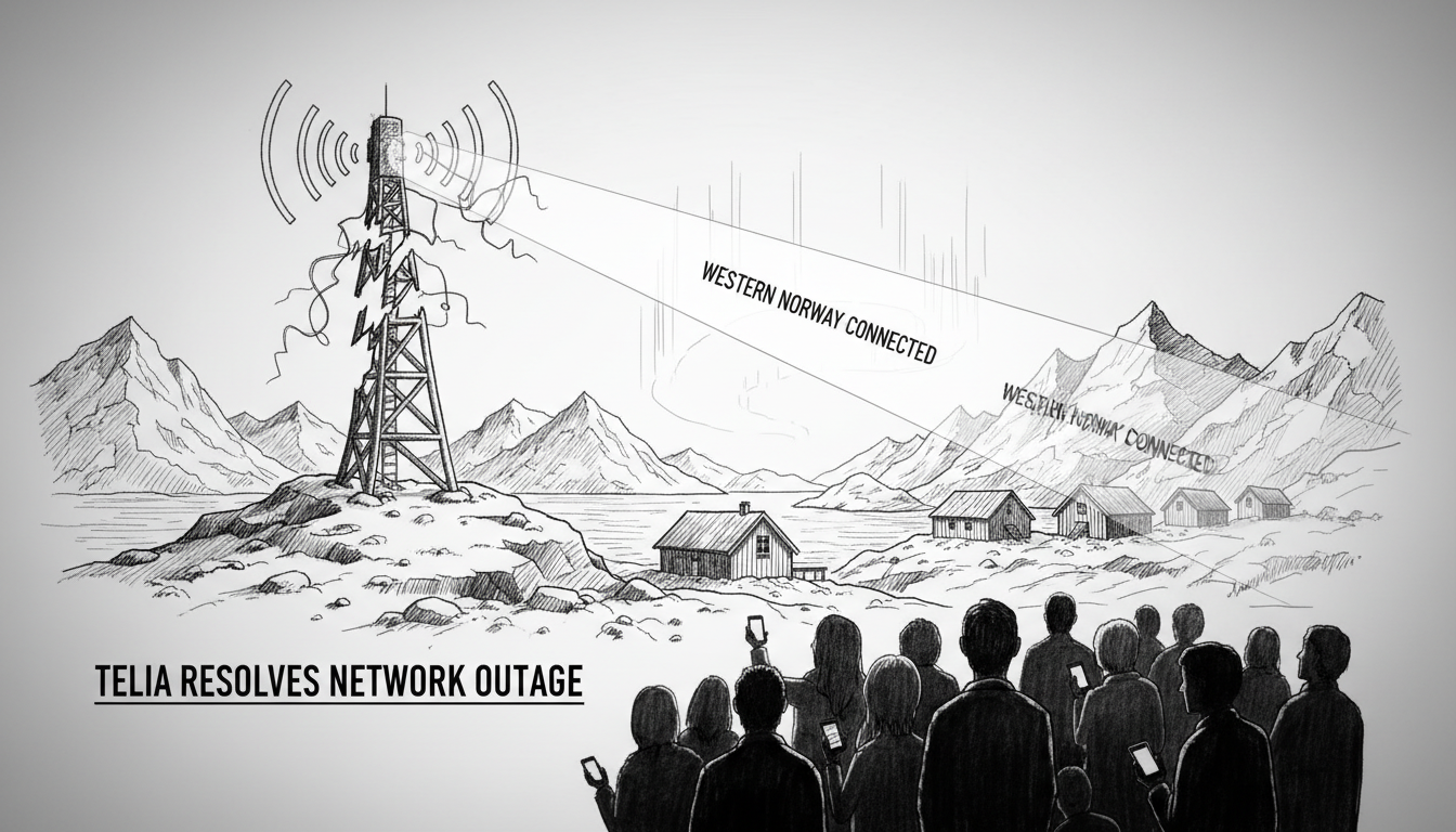 Telia Resolves Network Outage Impacting Customers in Western Norway