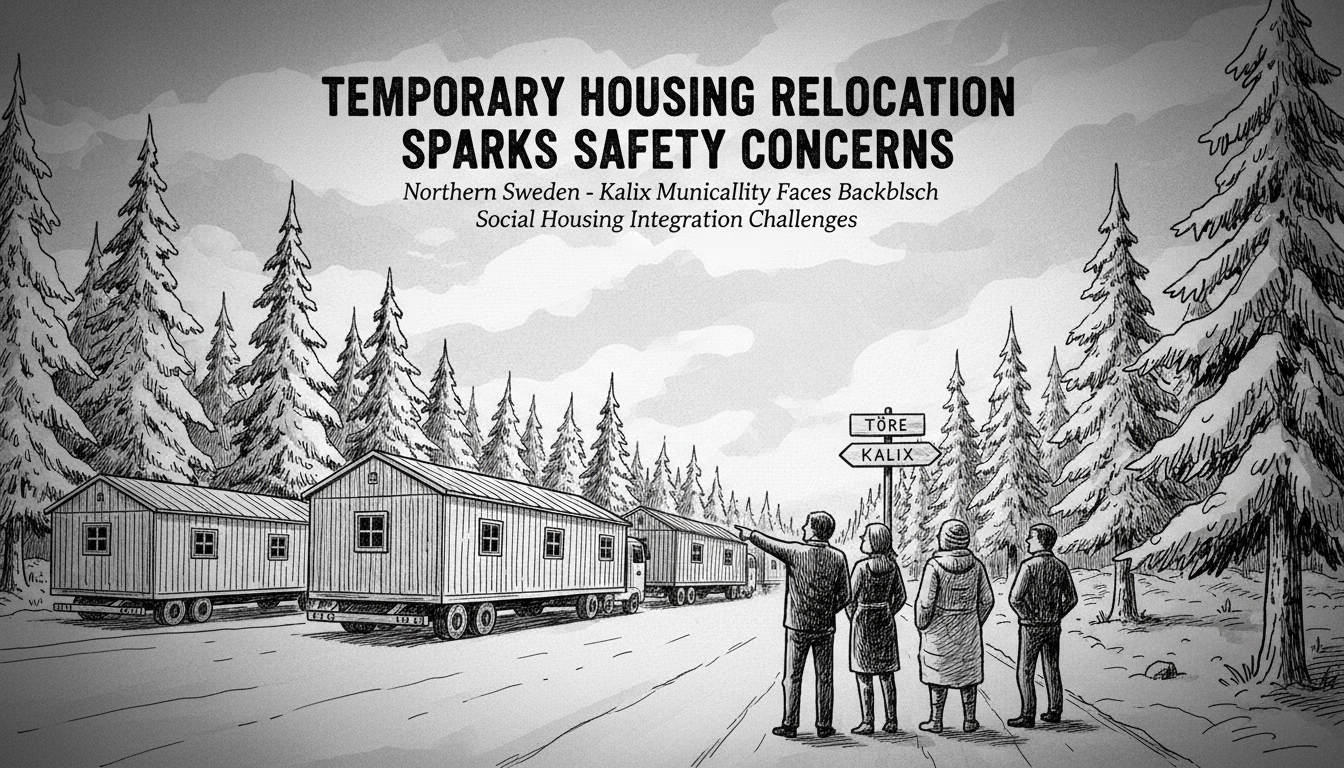 Temporary Housing Relocation Sparks Safety Concerns in Northern Sweden