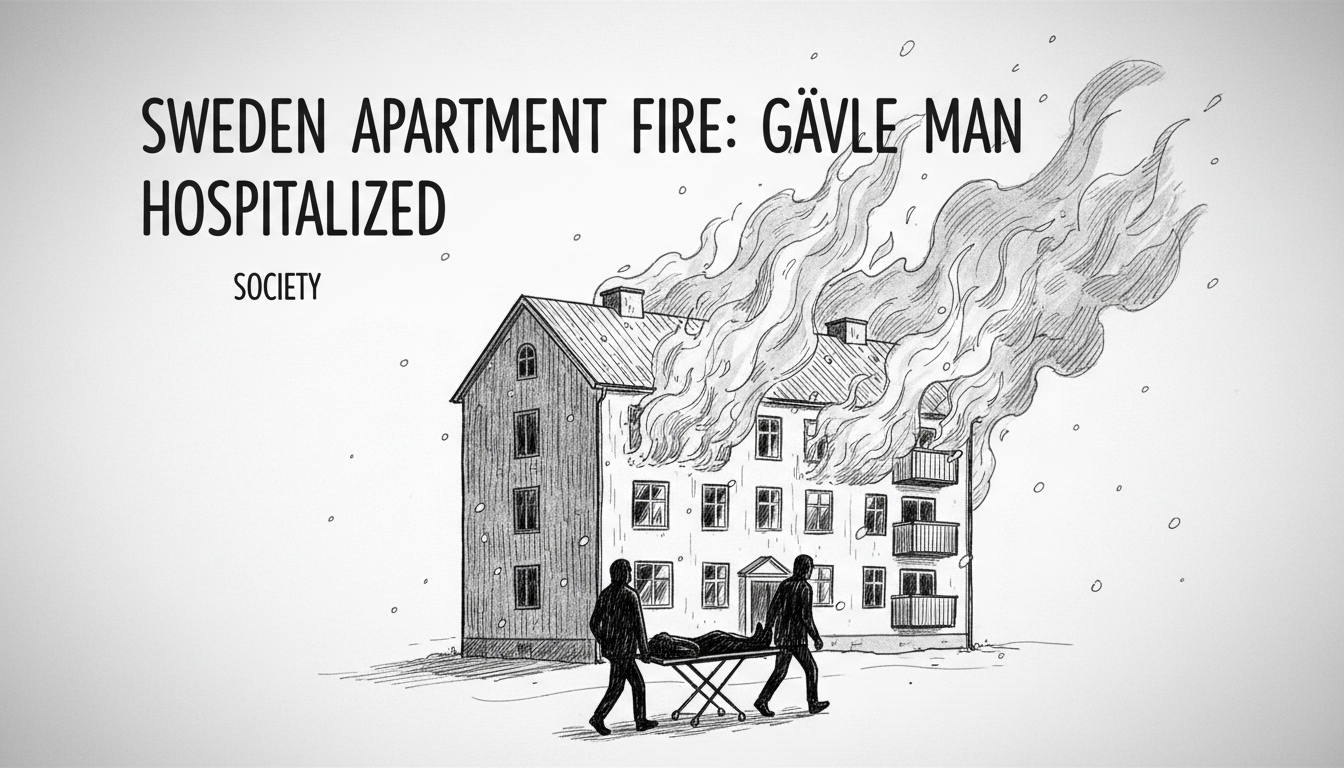 Sweden Apartment Fire: Gävle Man Hospitalized