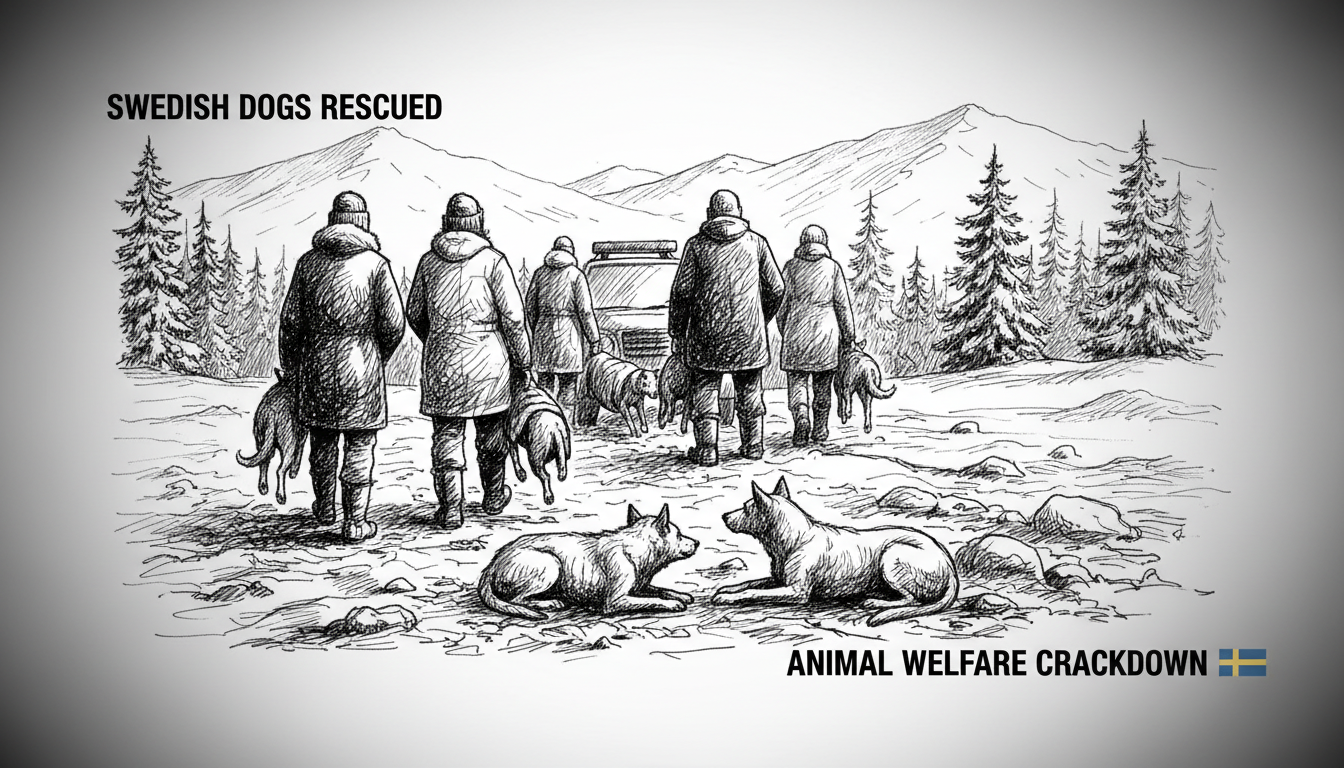 Swedish Dogs Rescued From Filthy Living Conditions