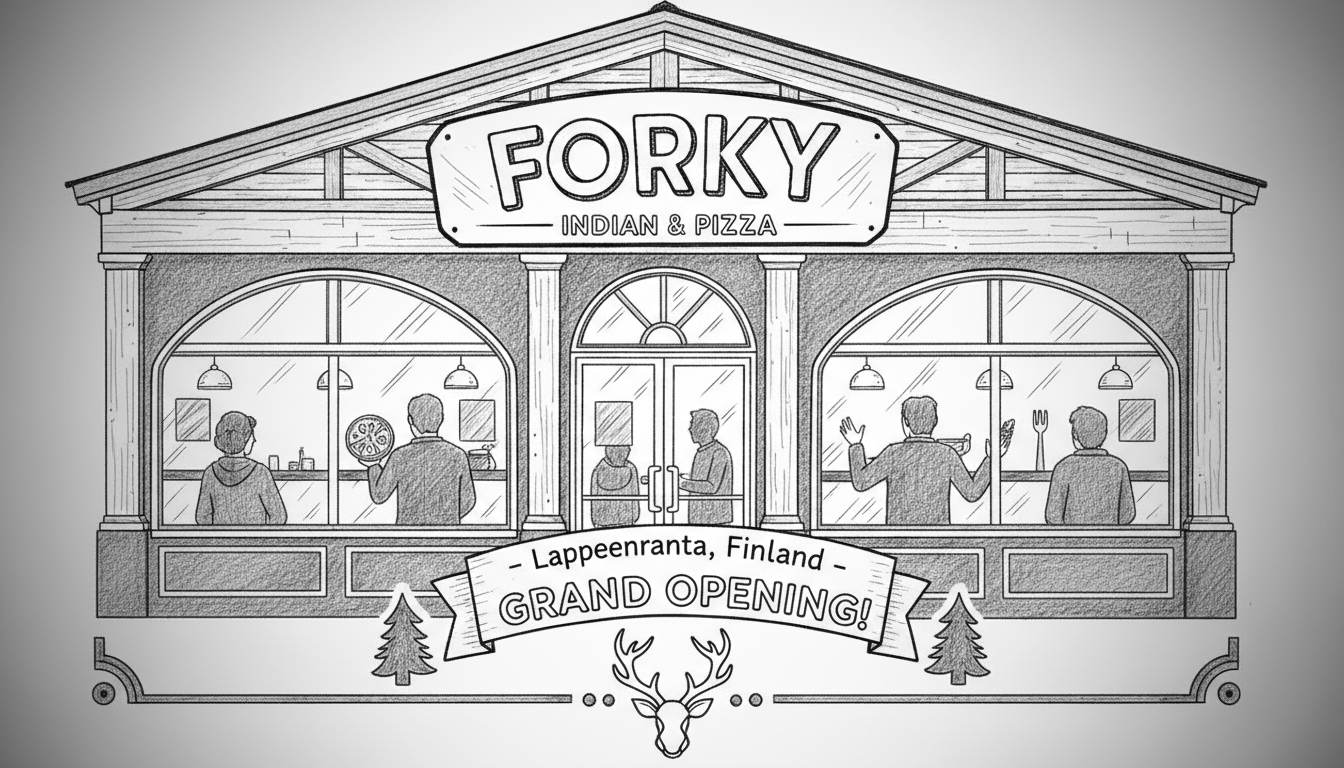 New Restaurant Forky Opens in Lappeenranta with Indian and Pizza Menu