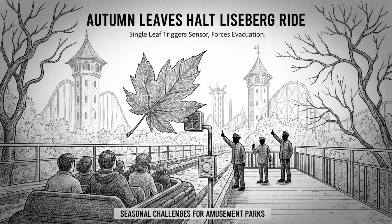 Autumn Leaves Halt Popular Ride at Liseberg Amusement Park