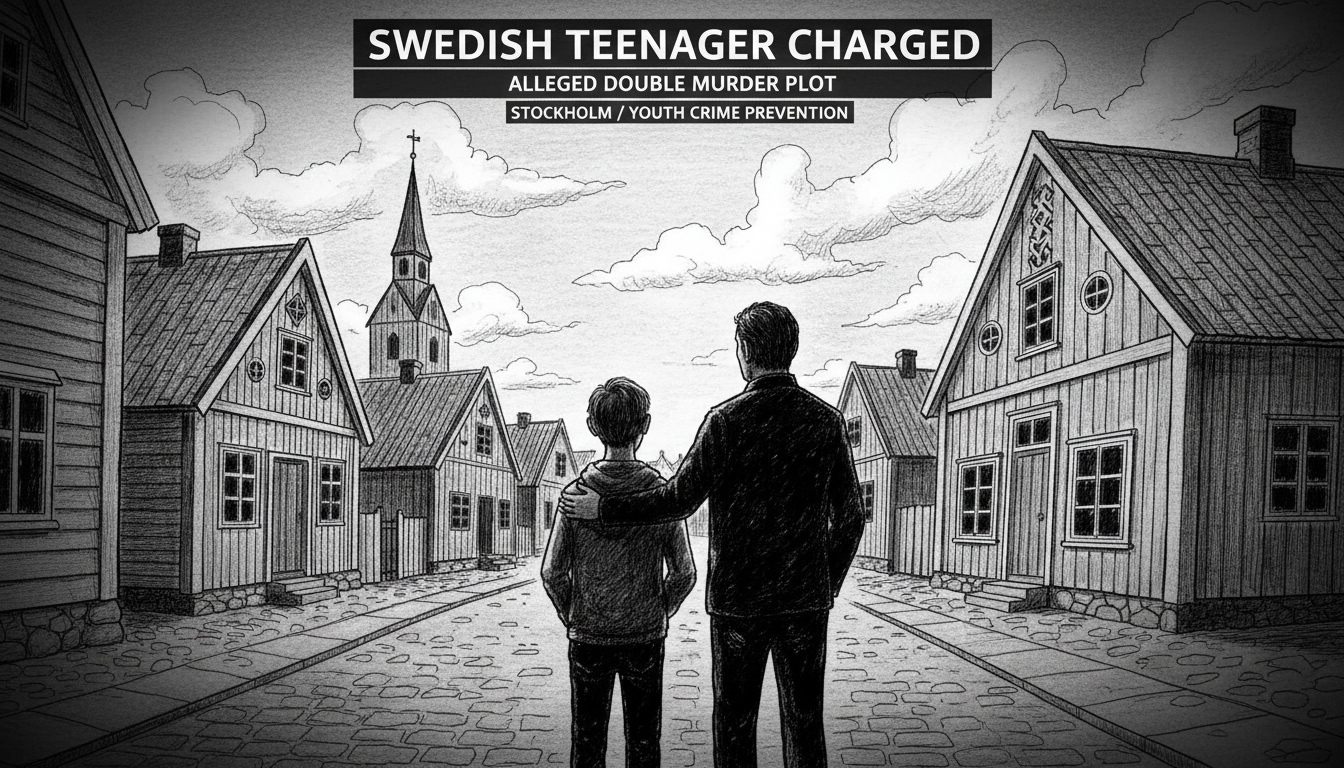 Swedish Teenager Charged in Alleged Double Murder Plot