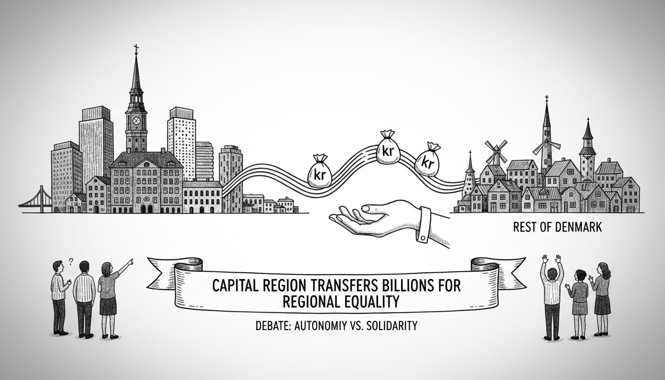 Capital Region Municipalities Transfer Billions to Rest of Denmark