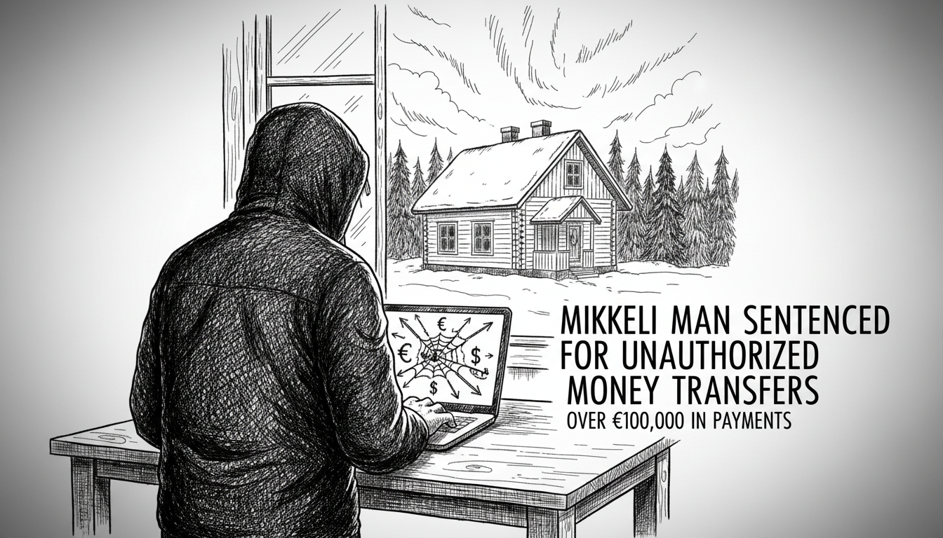 Mikkeli man sentenced for unauthorized money transfers